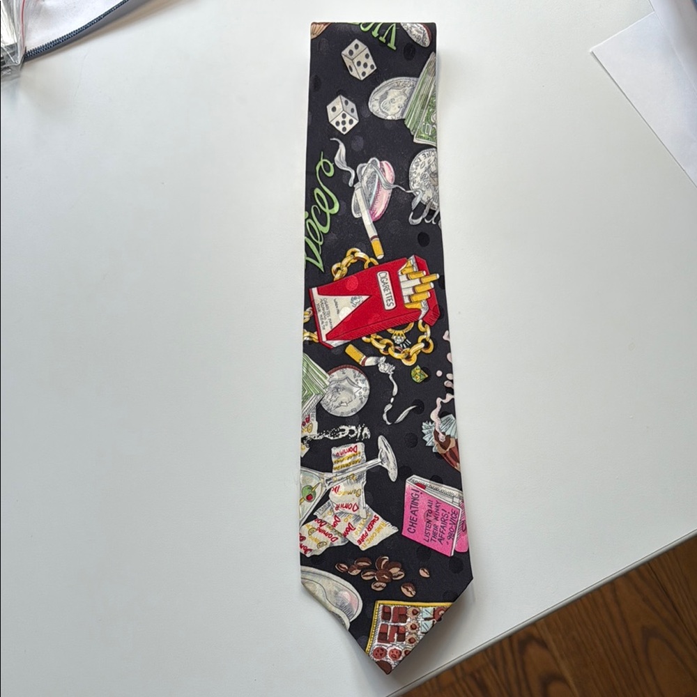 Nicole Miller Men's “Vices” Tie